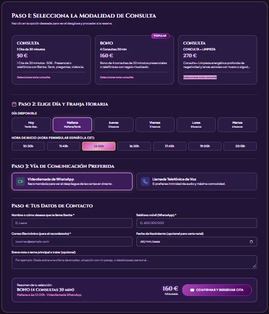 Modelo 4: Caja para sesiones varias y limpieza energética