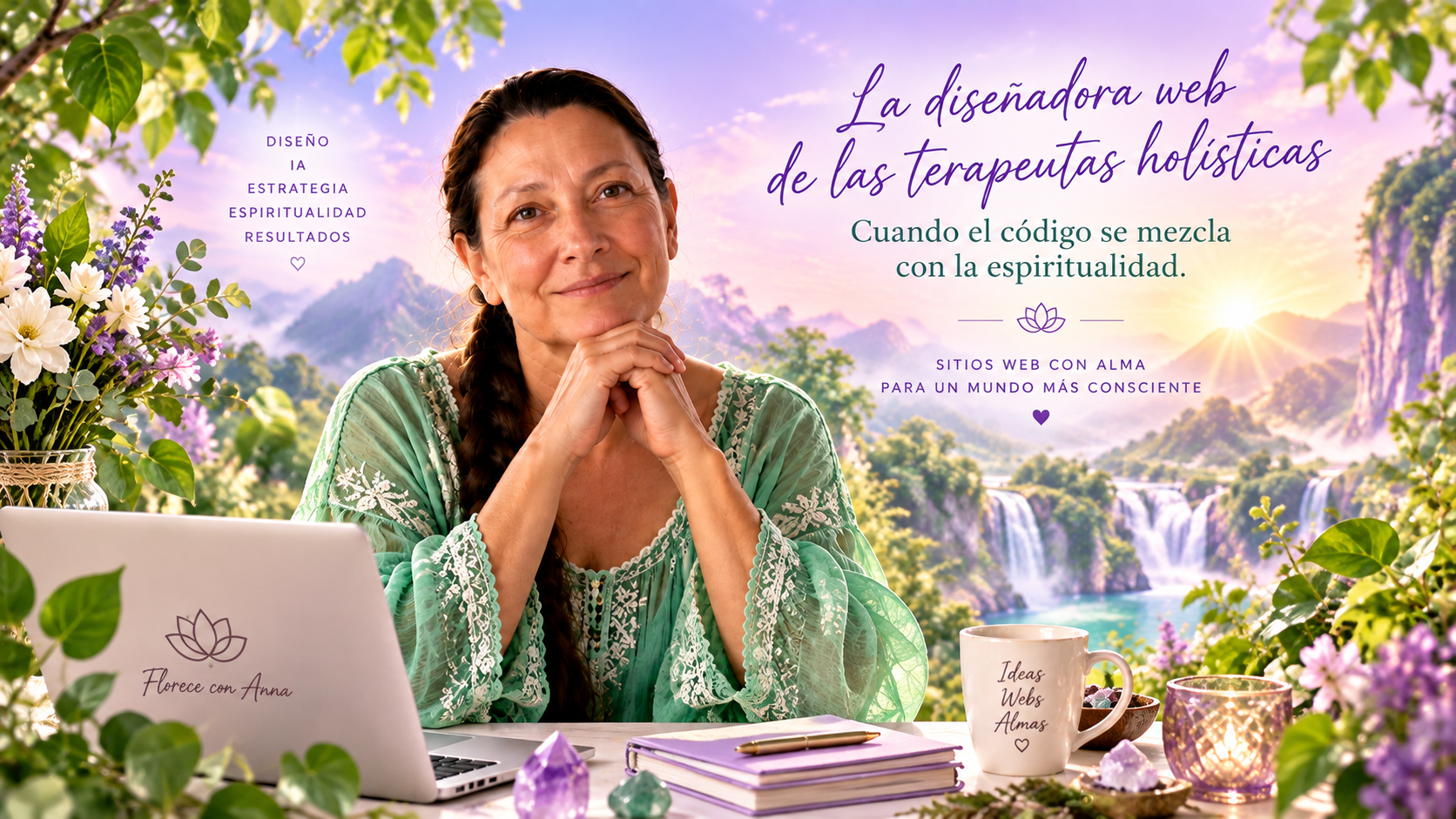 La diseñadora web de las terapeutas holísticas: Cuando el código se mezcla con la espiritualidad