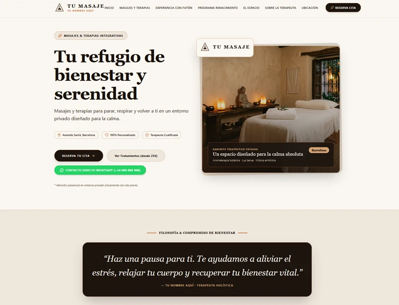 SITIO WEB - TU MASAJE